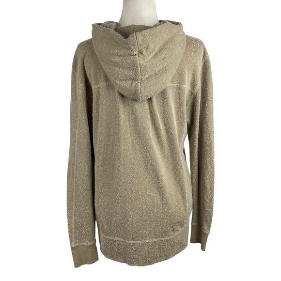 John Elliott Hooded Villain Slim Fit Sweatshirt in Sand Speckled Size 2 Medium - Picture 7 of 13